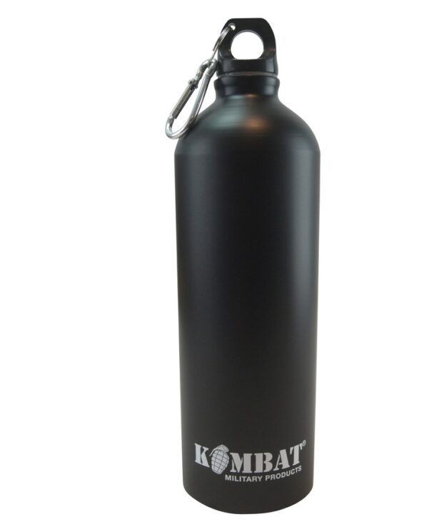 Aluminium Water Bottle - 1000ml - BLACK