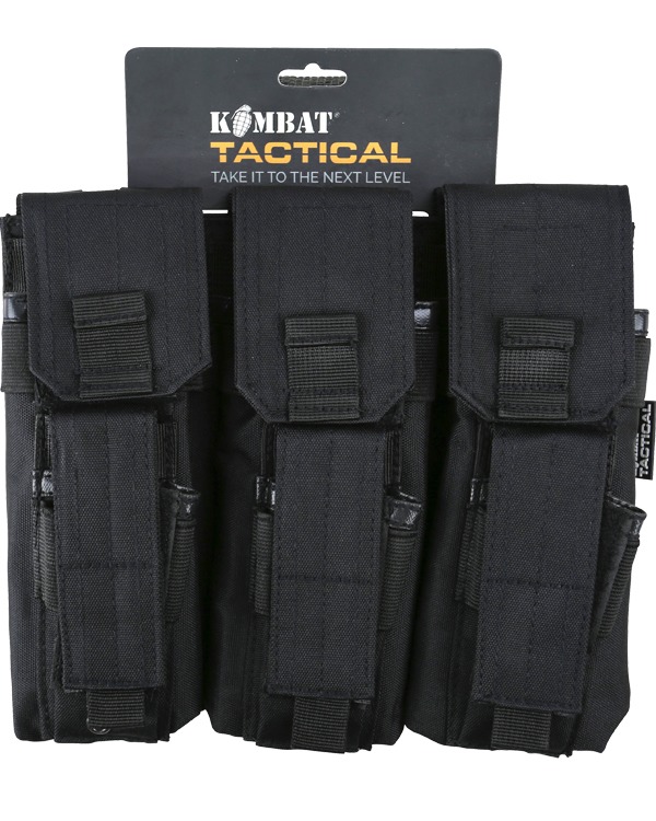 Triple Mag Pouch WITH Pistol Mag - Black