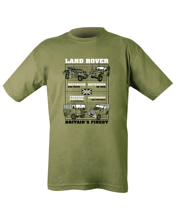 Land Rovers T-shirt - Olive Green