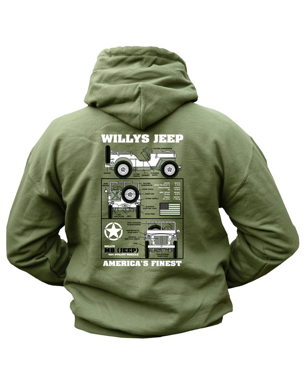 Green jeep hoodie best sale