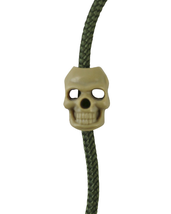 Skull Cord Stoppers - Coyote