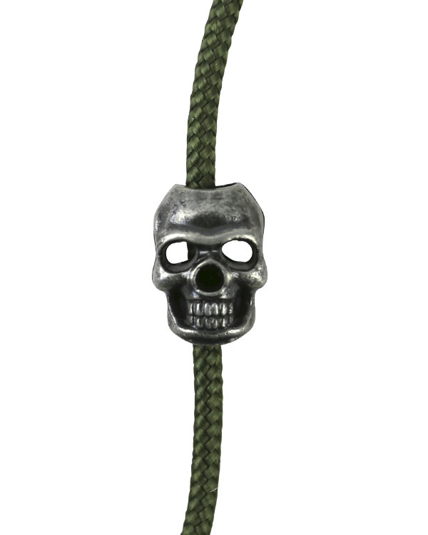 Skull Cord Stoppers - Silver