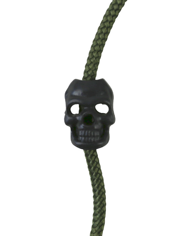 Skull Cord Stoppers - Black