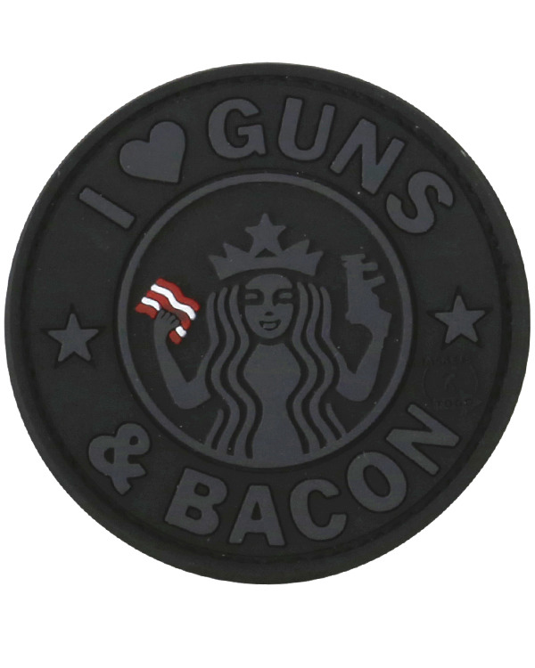 Guns & Bacon Patch - Black