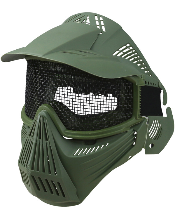 Full Face Mesh Mask - Olive Green