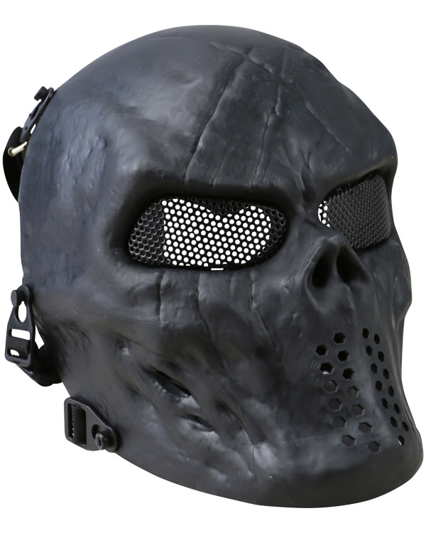 Skull Mesh Mask - Black