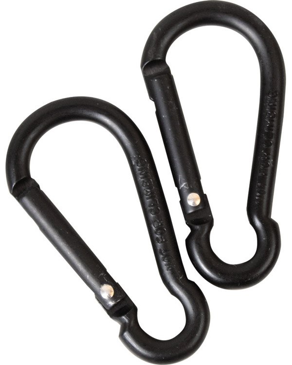 Standard Carabiner Pairs 6mm - Black