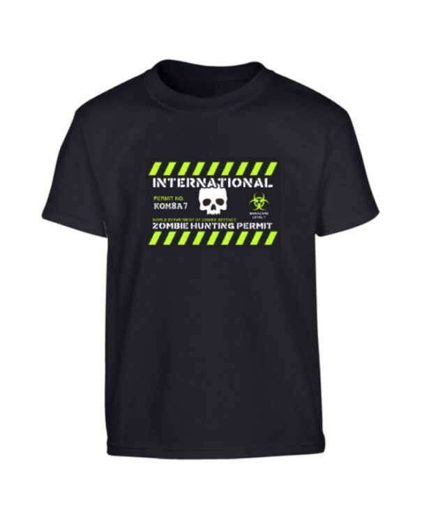 Kids Zombie Hunting Permit T-shirt