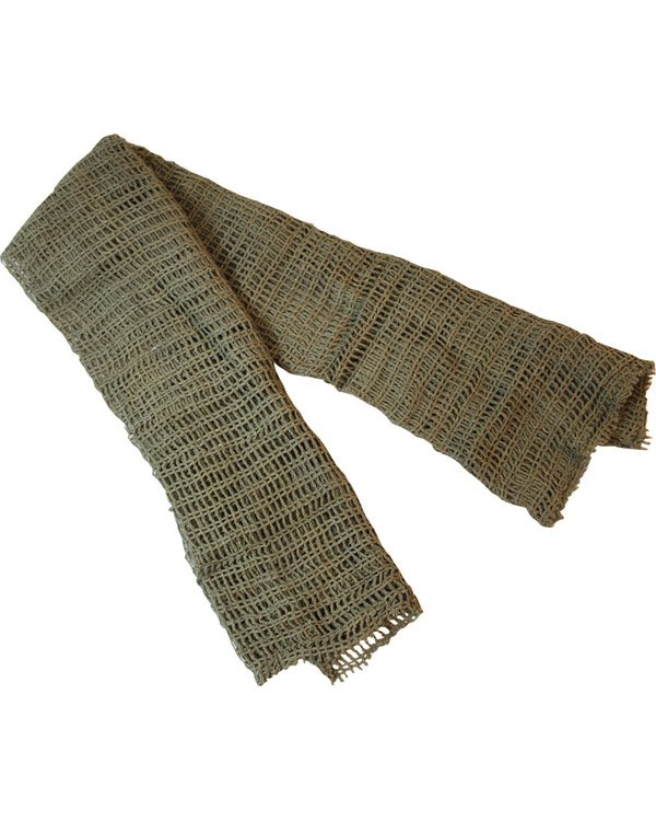 Scrim Net Scarf - Olive Green