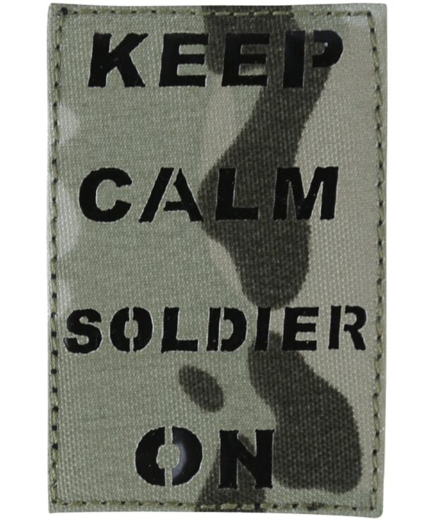 Laser Cut Keep Calm Soldier On Patch - BTP