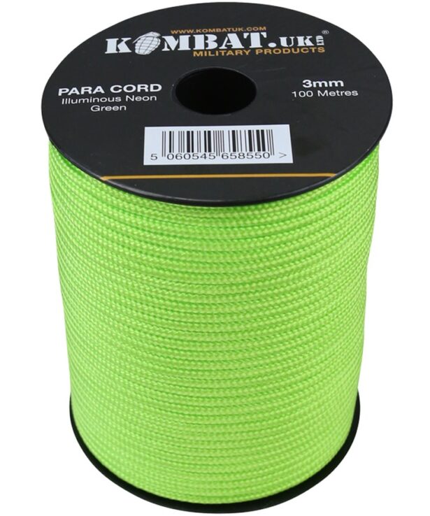 Paracord - 100m Reel - Neon Green