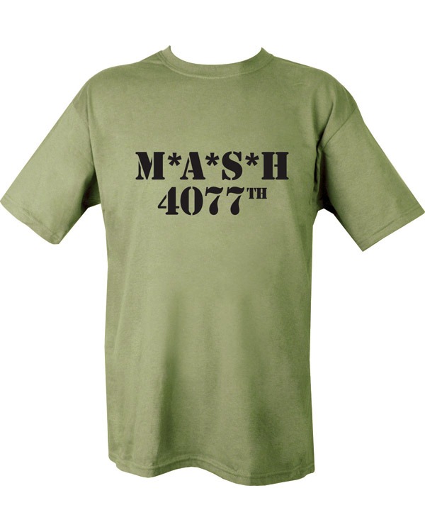 MASH 4077th T-shirt - Olive Green