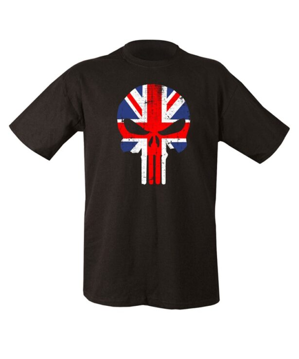 UK Punisher T-Shirt - Black