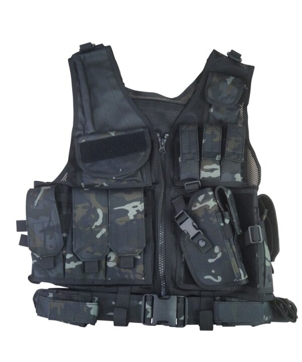 Cross Draw Tactical Vest - BTP Black