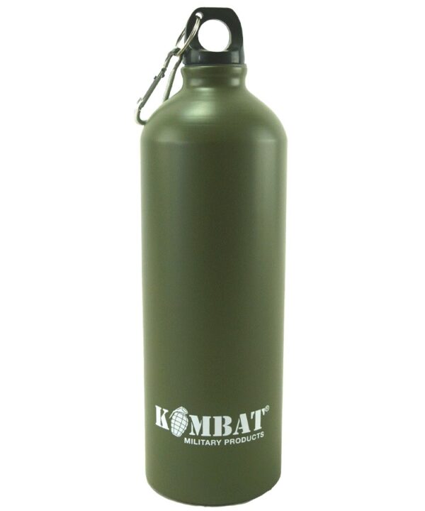 Aluminium Water Bottle - 1000ml - Olive Green