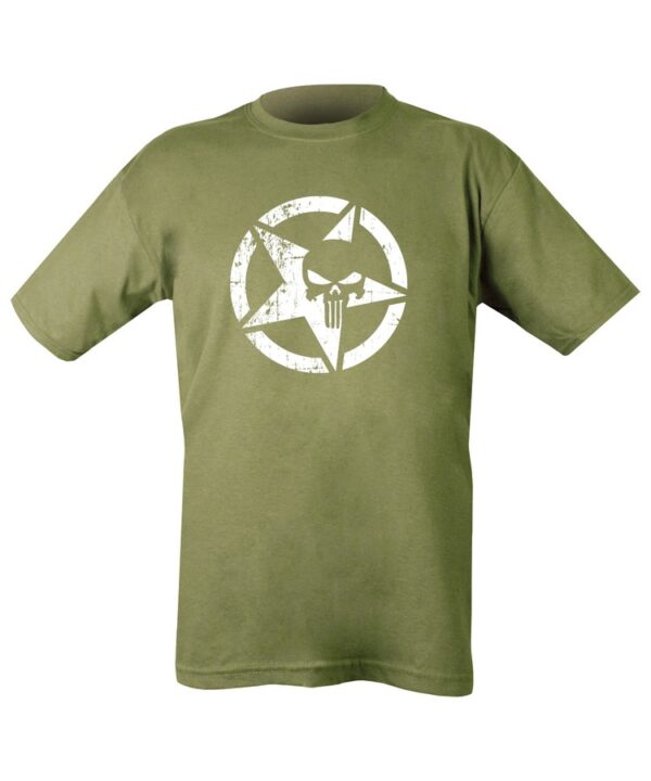 US Punisher T-Shirt - Olive Green