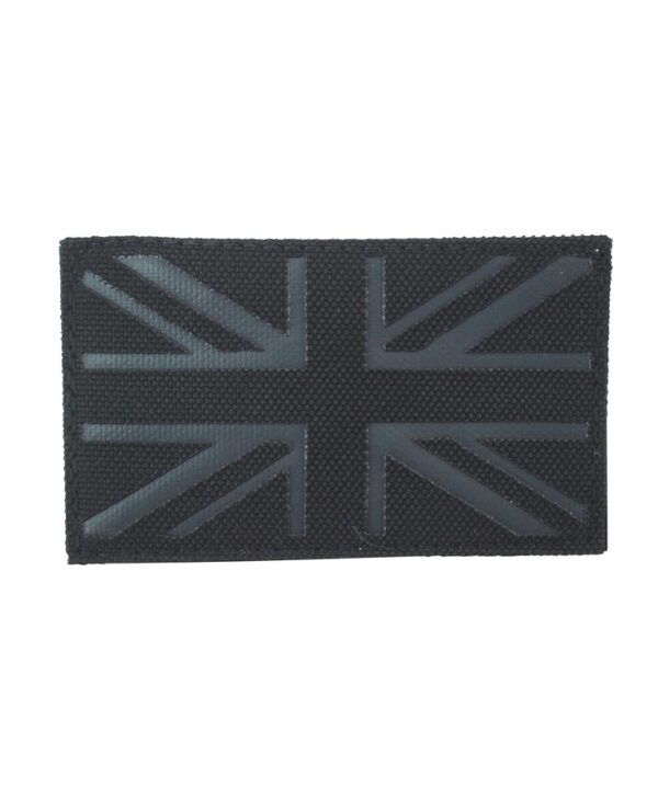 UK Laser Cut Patch - Black / Grey