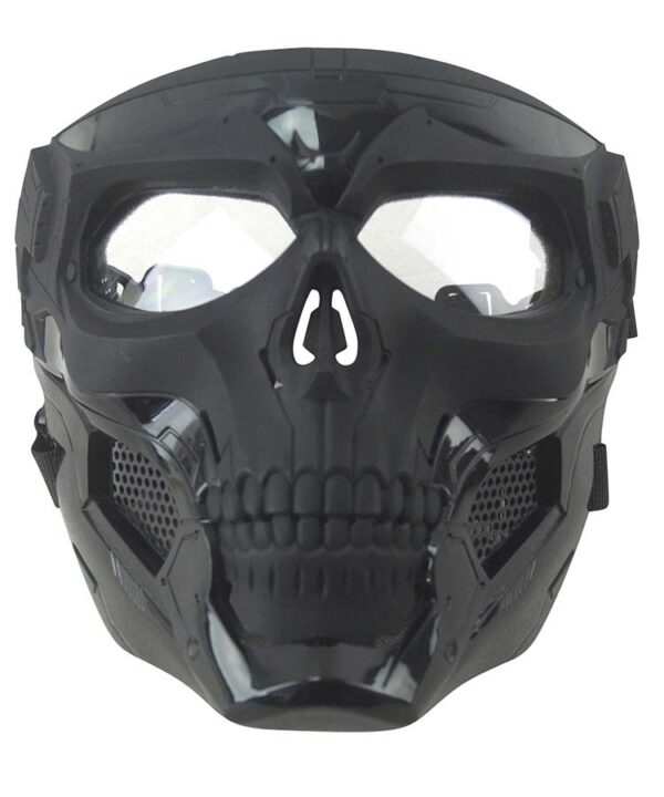 Skull Messenger Mask - Black