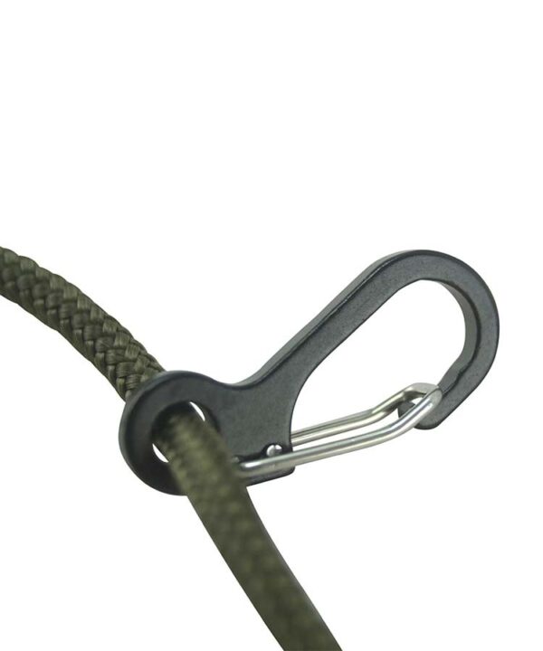 Paracord Carabiners Metal - 10 Pack - Black