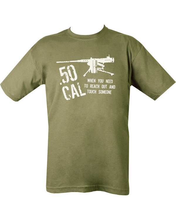 50 Cal T-shirt - Olive Green