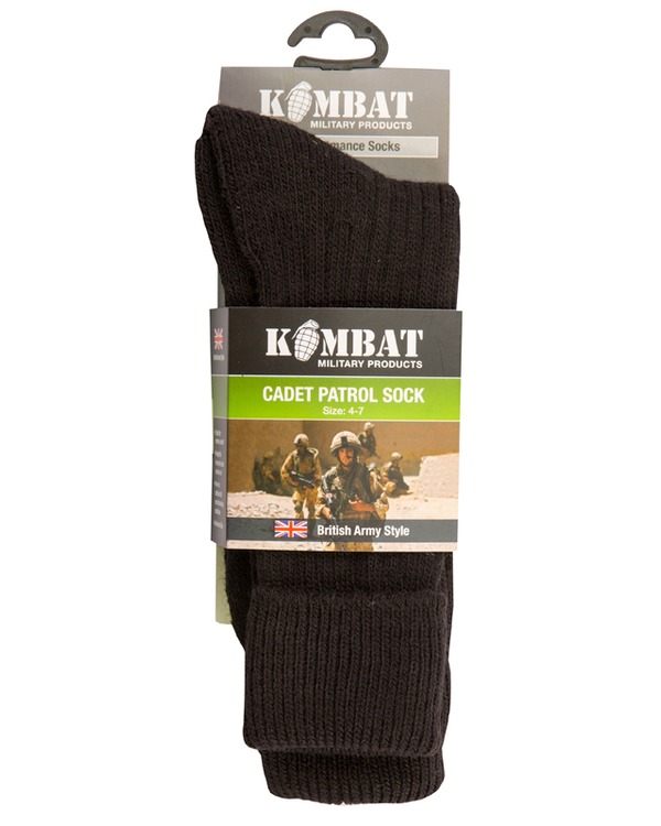 Cadet Socks (Size 4-7) - Black