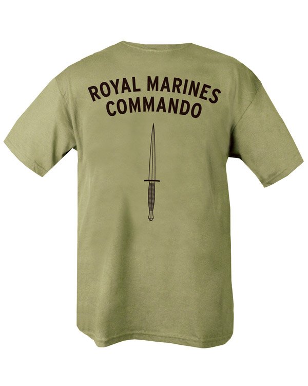 Royal Marines Commando T-shirt - Olive Green