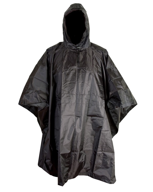 US Style Poncho - Black